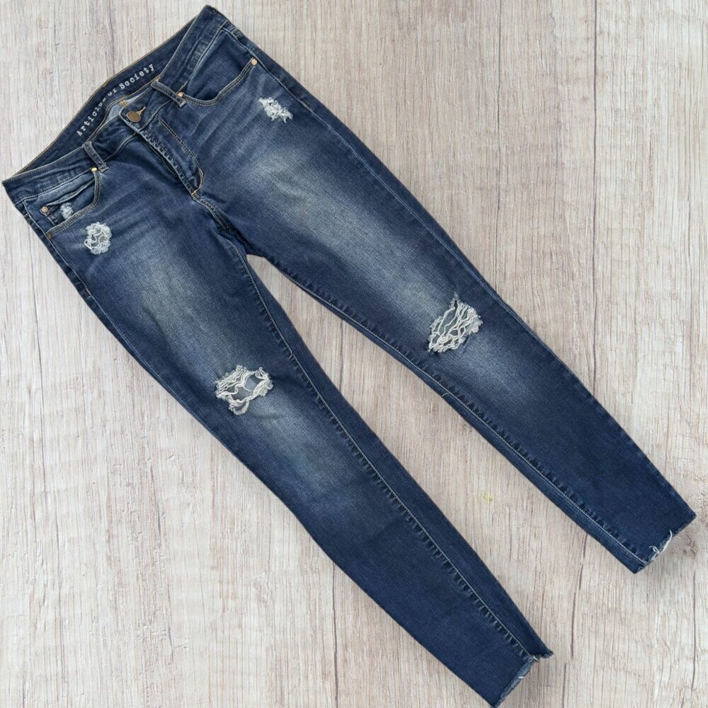 ARTICLES OF SOCIETY Distressed Stretch Denim Skinny Jeans 28